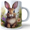 WIOSENNY WIELKANOCNY KUBEK 330ml NA PREZENT KAWĘ HERBATĘ WIOSNA KRÓLIK