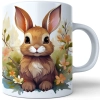 WIOSENNY WIELKANOCNY KUBEK 330ml NA PREZENT KAWĘ HERBATĘ WIOSNA KRÓLIK