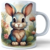 WIOSENNY WIELKANOCNY KUBEK 330ml NA PREZENT KAWĘ HERBATĘ WIOSNA KRÓLIK