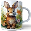 WIOSENNY WIELKANOCNY KUBEK 330ml NA PREZENT KAWĘ HERBATĘ WIOSNA KRÓLIK