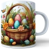 WIOSENNY WIELKANOCNY KUBEK 330ml NA PREZENT KAWĘ HERBATĘ WIOSNA KOSZYK