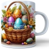 WIOSENNY WIELKANOCNY KUBEK 330ml NA PREZENT KAWĘ HERBATĘ WIOSNA KOSZYK