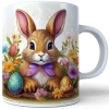 WIOSENNY WIELKANOCNY KUBEK 330ml NA PREZENT KAWĘ HERBATĘ WIOSNA KRÓLIK