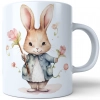 WIELKANOCNY KUBEK 330ml NA PREZENT ZAJĄC ZAJĄCZEK KRÓLIK PISANKA ŚWIĄTECZNY