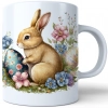 WIELKANOCNY KUBEK 330ml NA PREZENT ZAJĄC ZAJĄCZEK KRÓLIK PISANKA ŚWIĄTECZNY