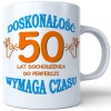 SUPER KUBEK NA PREZENT URODZINY 50 PIĘĆDZIESIĄTKĘ