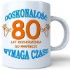 PREZENT KUBEK URODZINOWY W SKRZYNCE URODZINY 80