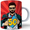 SUPER KUBEK NA PREZENT URODZINY 50 PIĘĆDZIESIĄTKĘ