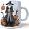 HALLOWEENOWY KUBEK 330ml NA HERBATĘ KAWĘ NA PREZENT WIEDŹMIN CZARODZIEJ DYNIE