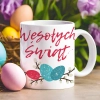 WIELKANOCNY KUBEK 330ml NA PREZENT ZAJĄC ZAJĄCZEK KRÓLIK PISANKA ŚWIĄTECZNY