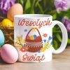 WIELKANOCNY KUBEK 330ml NA PREZENT ZAJĄC ZAJĄCZEK KRÓLIK PISANKA ŚWIĄTECZNY