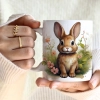 WIOSENNY WIELKANOCNY KUBEK 330ml NA PREZENT KAWĘ HERBATĘ WIOSNA KRÓLIK