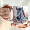 WIOSENNY WIELKANOCNY KUBEK 330ml NA PREZENT KAWĘ HERBATĘ WIOSNA ZEBRA