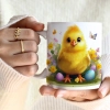 WIOSENNY WIELKANOCNY KUBEK 330ml NA PREZENT KAWĘ HERBATĘ WIOSNA KURCZAK
