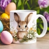WIELKANOCNY KUBEK 330ml NA PREZENT ZAJĄC ZAJĄCZEK KRÓLIK PISANKA ŚWIĄTECZNY