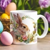 WIELKANOCNY KUBEK 330ml NA PREZENT ZAJĄC ZAJĄCZEK KRÓLIK PISANKA ŚWIĄTECZNY