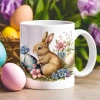 WIELKANOCNY KUBEK 330ml NA PREZENT ZAJĄC ZAJĄCZEK KRÓLIK PISANKA ŚWIĄTECZNY