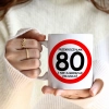 KOMPLET PODUSZKA KUBEK NA 80 URODZINY PREZENT