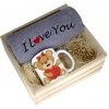 KOMPLET PREZENT KUBEK RĘCZNIK SKRZYNKA WALENTYNKI