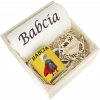 SUPER PREZENT DLA BABCI RĘCZNIK + KUBEK SKRZYNKA