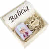 SUPER PREZENT DLA BABCI RĘCZNIK + KUBEK SKRZYNKA