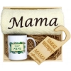 KOMPLET DLA MAMY RĘCZNIK Z HAFTEM + KUBEK 330ml NA PREZENT DZIEŃ MATKI MAMA