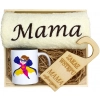 KOMPLET DLA MAMY RĘCZNIK Z HAFTEM + KUBEK 330ml NA PREZENT DZIEŃ MATKI MAMA