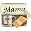 KOMPLET DLA MAMY RĘCZNIK Z HAFTEM + KUBEK 330ml NA PREZENT DZIEŃ MATKI MAMA