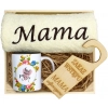 KOMPLET DLA MAMY RĘCZNIK Z HAFTEM + KUBEK 330ml NA PREZENT DZIEŃ MATKI MAMA