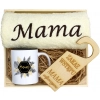 KOMPLET DLA MAMY RĘCZNIK Z HAFTEM + KUBEK 330ml NA PREZENT DZIEŃ MATKI MAMA