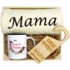 KOMPLET DLA MAMY RĘCZNIK Z HAFTEM + KUBEK 330ml NA PREZENT DZIEŃ MATKI MAMA
