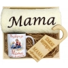 KOMPLET DLA MAMY RĘCZNIK Z HAFTEM + KUBEK 330ml NA PREZENT DZIEŃ MATKI MAMA