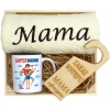 KOMPLET DLA MAMY RĘCZNIK Z HAFTEM + KUBEK 330ml NA PREZENT DZIEŃ MATKI MAMA