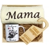 KOMPLET DLA MAMY RĘCZNIK Z HAFTEM + KUBEK 330ml NA PREZENT DZIEŃ MATKI MAMA