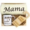 KOMPLET DLA MAMY RĘCZNIK Z HAFTEM + KUBEK 330ml NA PREZENT DZIEŃ MATKI MAMA