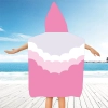 PONCHO DZIECIĘCE 60x90CM RĘCZNIK PLAŻOWY KĄPIELOWY OKRYCIE Z KAPTURKIEM