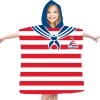 PONCHO DZIECIĘCE 60x90CM RĘCZNIK PLAŻOWY KĄPIELOWY OKRYCIE Z KAPTURKIEM