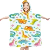 PONCHO DZIECIĘCE 60x90CM RĘCZNIK PLAŻOWY KĄPIELOWY OKRYCIE Z KAPTURKIEM