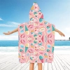 PONCHO DZIECIĘCE 60x90CM RĘCZNIK PLAŻOWY KĄPIELOWY OKRYCIE Z KAPTURKIEM