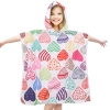 PONCHO DZIECIĘCE 60x90CM RĘCZNIK PLAŻOWY KĄPIELOWY OKRYCIE Z KAPTURKIEM