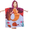 PONCHO DZIECIĘCE 60x90CM RĘCZNIK PLAŻOWY KĄPIELOWY OKRYCIE Z KAPTURKIEM