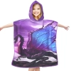 PONCHO DZIECIĘCE 60x90CM RĘCZNIK PLAŻOWY KĄPIELOWY OKRYCIE Z KAPTURKIEM