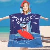 PONCHO DZIECIĘCE 60x90CM RĘCZNIK PLAŻOWY KĄPIELOWY OKRYCIE Z KAPTURKIEM