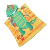 PONCHO DZIECIĘCE 60x90CM RĘCZNIK PLAŻOWY KĄPIELOWY OKRYCIE Z KAPTURKIEM