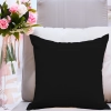 POSZEWKA DEKORACYJNA 40x40 JASIEK SATYNA BAWEŁNIANA NA PODUSZKĘ CZARNY