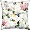 Kwadratowa poszewka bawełniana w malarskie różowe kwiaty wiśni