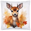 POSZEWKA DEKORACYJNA JESIENNA VELVET 40x40 WELUROWA JESIEŃ JELEŃ