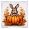 POSZEWKA DEKORACYJNA 40x40 JASIEK OZDOBNA JESIENNA DYNIA ZAJĄC