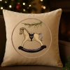 elegancka poszewka bożonarodzeniowa z haftem