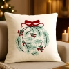 elegancka poszewka bożonarodzeniowa z haftem